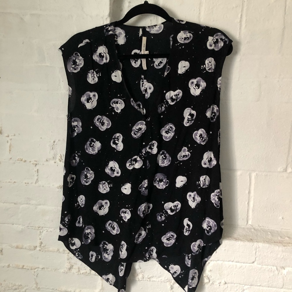 Rachel Roy Cropped Blouse with Longer Sides